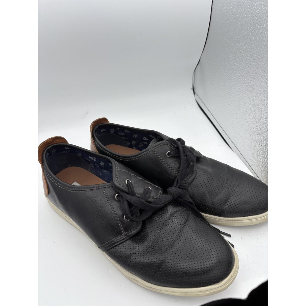 Steve‎ Madden P-Haunt Shoes Mens Size 10.5 Black Synthetic Perforated Sneakers